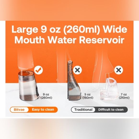 🆕️CORDLESS C5 WATER FLOSSER IN QUARTZ PINK W 2YR.WARRENTY 💗 - Picture 12 of 14